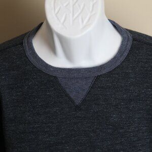 Faherty Men's dark blue crewneck flecked Sweatshirt Medium M EUC